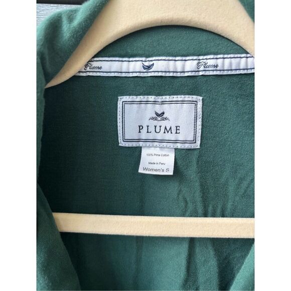 PETITE PLUME LUXE PIMA EVERGREEN PAJAMA TOP, XS $68 E28 - Picture 4 of 7